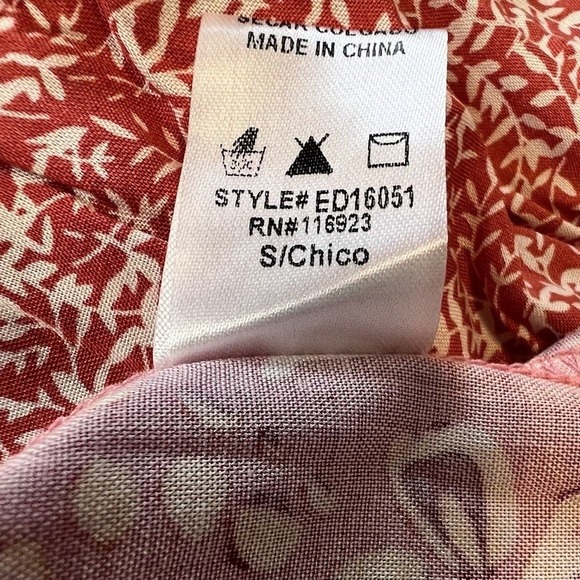 Easel Los Angeles Women Small Short Sleeve Pink Floral Paisley Dress Babydoll - Picture 7 of 9